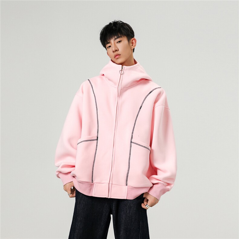 420克高品质重工刺绣专机针织开衫青春情侣外套XZ301AWT2506,女装短外套,星座301A