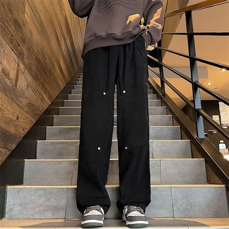 灯芯绒加绒男新款青少年时尚休闲裤 B823 P45图片