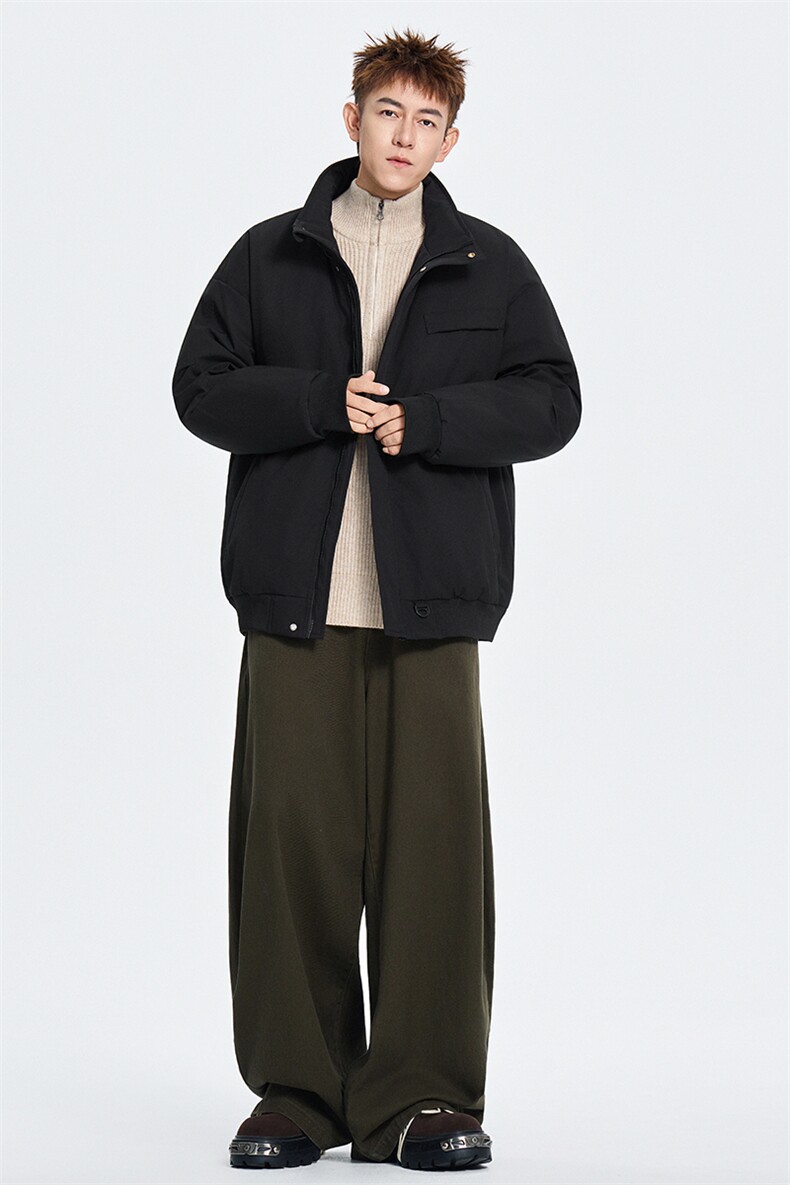 MY833-P85棉服男冬季新款港风宽松立领棉衣S-2XL,男装棉衣,星座1204