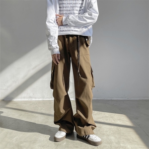 2024春季新款工装裤潮牌宽松阔腿裤直筒配饰品 现货 K7731-P54,男装工装外套,星座512-3