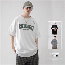 22年高品质港风纯短袖T恤珠地潮牌风美式街头风ZDY3401-P45，男装T恤，星座717