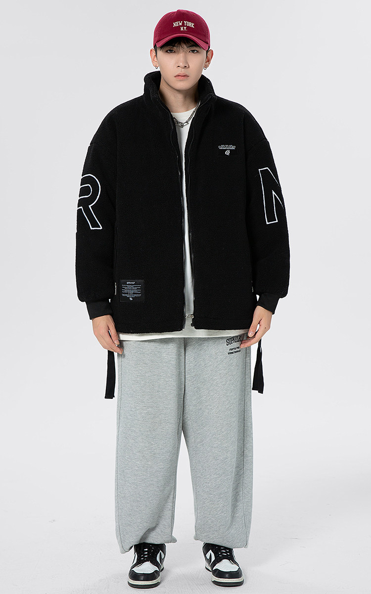 2025冬季男士羊羔绒棉袄加厚高级感冬装棉服潮流面包服MY887-P115,男装棉衣,电商A062