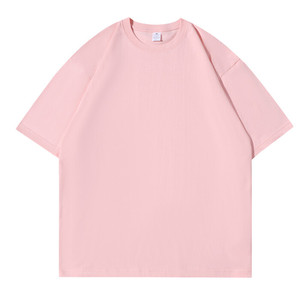 抖音得物品质现货30W件210克宽松落肩纯棉光版纯色短袖T恤P9.9元图片