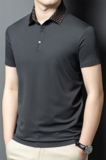 R-LZ7763夏季男士新款短袖T恤青年修身体恤商务休闲POLO衫，男装Polo衫，电商B360