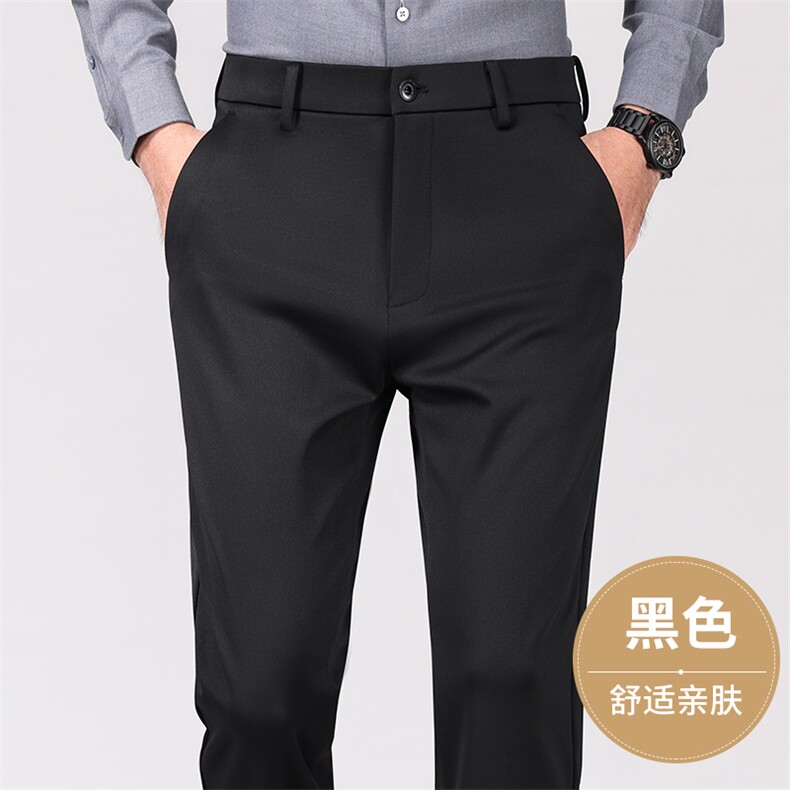 有量有差价弹力休闲裤男士直筒商务厚西装秋冬季男裤子中年爸爸,男装西服套装,电商B212（原钱塘6029）