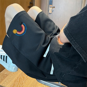 已注册新款菠萝格得物抖音直播宽松男中裤五分短裤K103P28控45图片