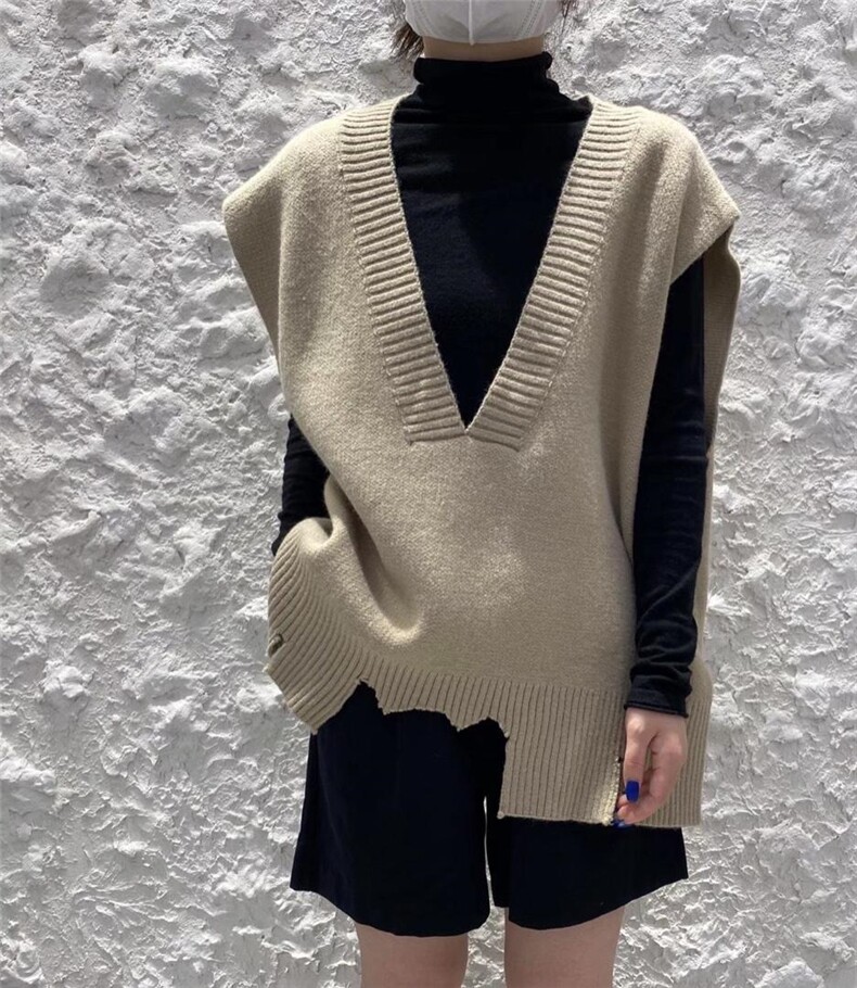 新款毛衣马甲三个色，女装针织衫/毛衣，SMOOTH