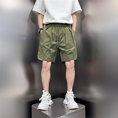 2025夏季新款速干短裤男士潮牌宽松直筒四分裤美式休闲5分沙滩裤，男装牛仔裤，星座506A