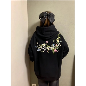5225-P55原版做工 刺绣 纯棉华棉复合休闲卫衣男女同款薄款图片