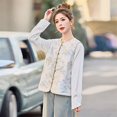 新中式国风马甲女2025春新款超火时髦洋气独特漂亮小香风刺绣背心，女装马甲，微微衣阁