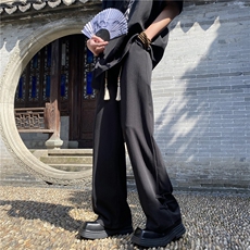 夏季新款风新中式排扣设计宽松休闲裤B315-K24061-特p30控58，男装休闲裤，电商B315