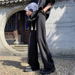 夏季新款风新中式排扣设计宽松休闲裤B315-K24061-特p30控58图片