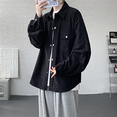 新款CS7183-P42特控78M-5XL高品质欧棉绒工装衬衫外套，男装衬衫，电商D232