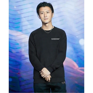 W11男女休闲大码小字母印花圆领长袖卫衣外套学生青少年团队班服图片