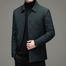 BEM9602钱塘2020-2商务休闲简约冬季厚款中年男士棉衣夹克P150，男装棉衣，钱塘207-2