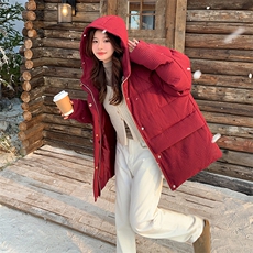 xian货学院风红色小棉服AD761-P165K258，女装棉衣/棉服，2B187