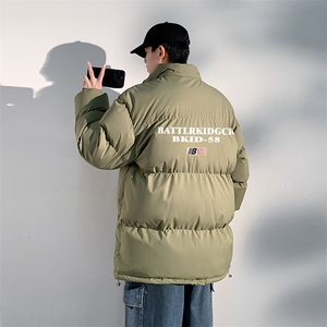 已注册日系白底抖音直播得物品质宽松面包服棉衣外套M1103P65图片