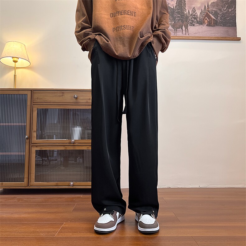 港风抖音大码休闲裤长裤品质西裤直筒裤A014-DY2172-P55，男装西裤，电商A014