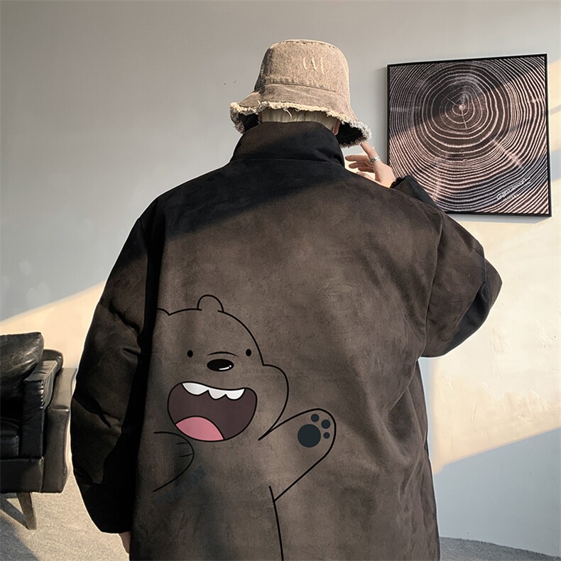 麂皮绒棉衣男大码立领棉袄子男羽绒棉服JM87131-P110,男装棉衣,电商A040