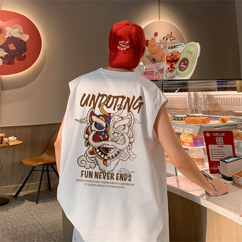 美式直播抖音得物品质纯棉250克无袖背心T恤T582P28控39,男装背心/马甲,电商C408-1(原B339-1)