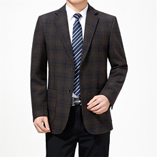 男士2023秋季新款长袖商务休闲西服中青年纯色便服外套AJY3-P170，男装西服，电商B212（原钱塘6029）