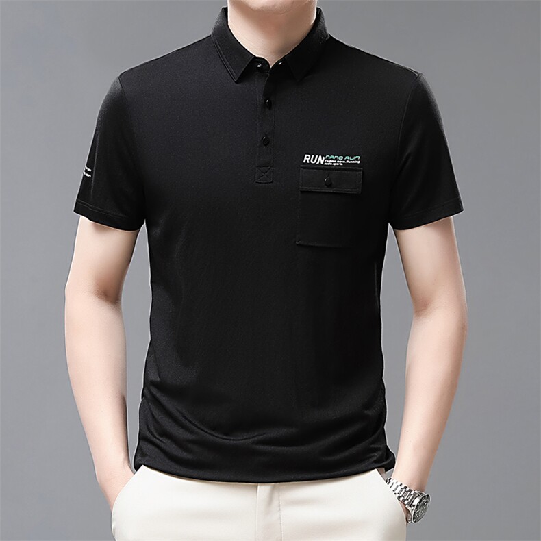 中年爸爸装短袖T恤休闲商务POLO衫T恤上衣凉感免烫男装QP1637-P60,男装Polo衫,星座1105-3