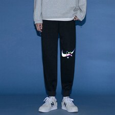 ！2023秋季男士七彩反光印花休闲卫裤百搭运动裤WK111P35,男装休闲裤,电商B220