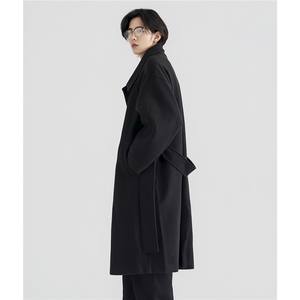 现货 毛呢大衣男中长款冬季加厚过膝呢子外套DY18-P130 控178图片