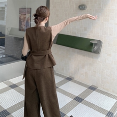 现货-春季新款咖色三件套203-9526-P195-K278，女装套装/套裙，浙宝203