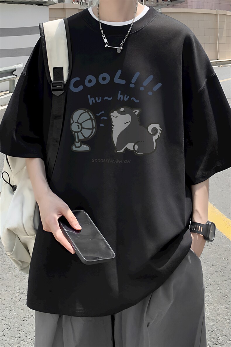 已注册/夏季外景街头嘻哈圆领宽松短袖T恤男潮半袖体恤DT4456/P25,男装T恤,电商B316