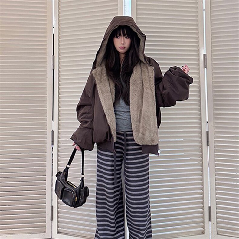 【升级款】加绒座山雕双面穿连帽派克棉服外套棉衣5186-P110网图,男装棉衣,电商B245