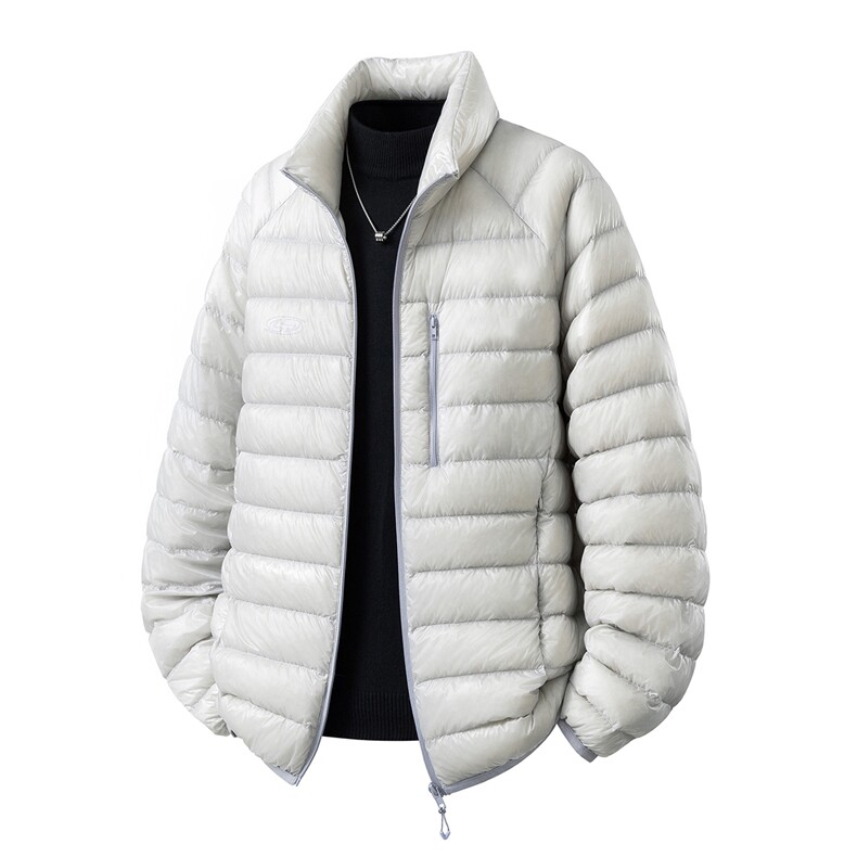 有90绒报告印花轻便M-5XL大码白鸭羽绒服男78187P238控328，男装羽绒服，星座227-7