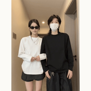 抖音得物品质美式高街重磅曼巴棉结构硬阔boxy版潮牌卫衣长袖T恤图片