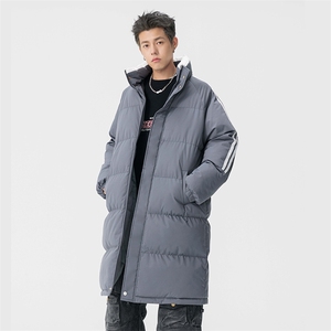 中长款男士棉衣冬季青少年保暖棉服外套图片