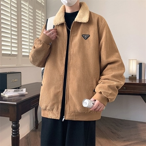 加厚系复古冬季男款休闲翻领水洗棉服夹克棉衣外套潮牌特P图片