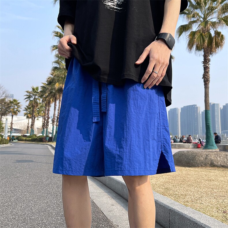 8XL-M特大码短裤男多巴胺冰丝裤户外速干五分裤工装裤DK1524P25,男装休闲裤,电商D206-1