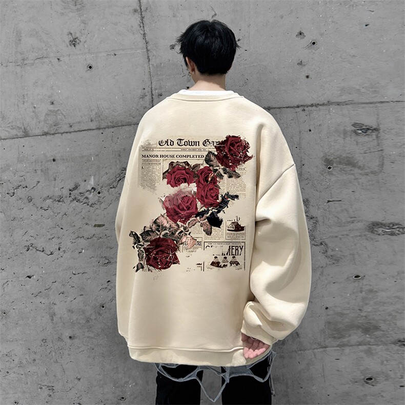 抖音供货、复合重磅360克现货圆领卫衣宽松D223A-YL2340-特P28,男装卫衣,电商019-1
