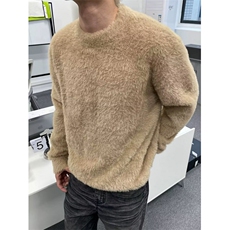 软糯渐变提花毛衣男女氛围感套头冬季水貂绒针织衫内搭MS604，男装针织衫/毛衣，星座1116A（原606A-3）