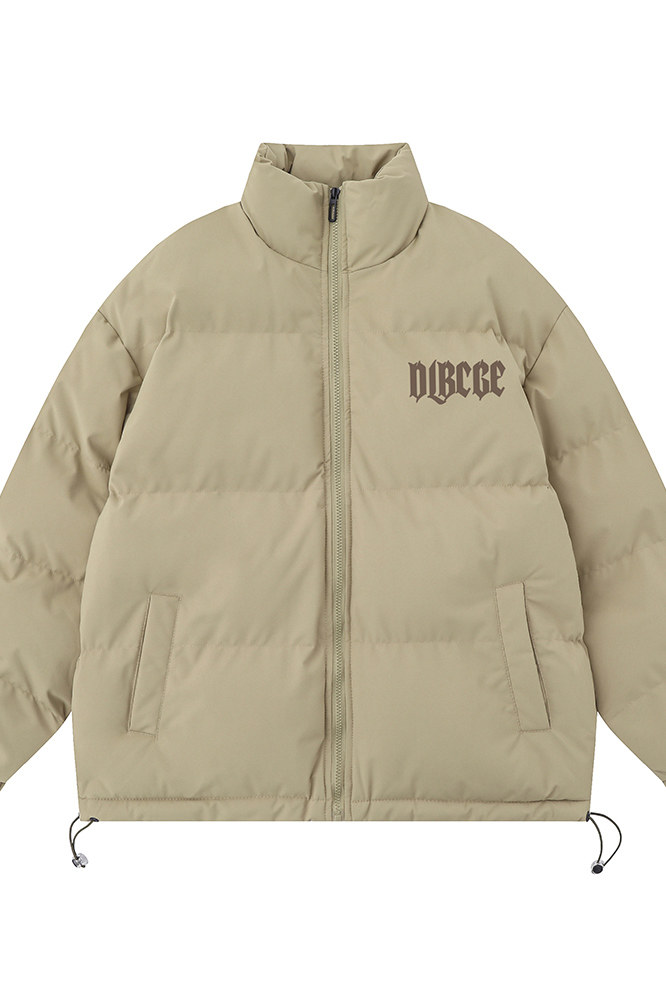 白底23新款冬季时尚百搭立领印花棉服外套MY62061P85控118,男装棉衣,电商A268-1