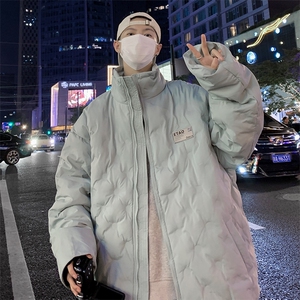 F99-P95 韩系温柔宽松羽绒棉服男2024新款冬季加厚潮牌面包服图片