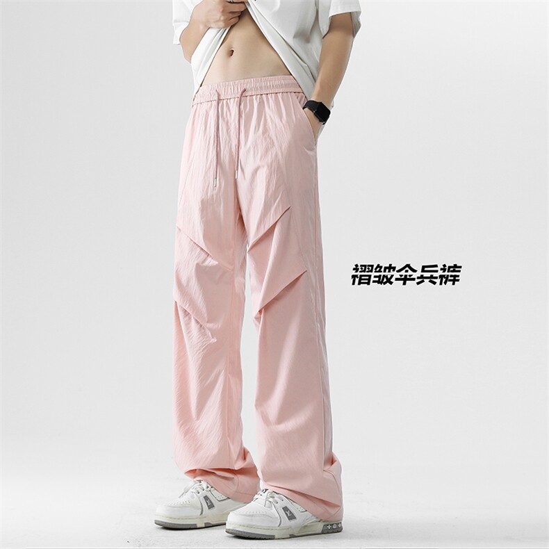 夏季薄款舒适百搭垂感速干褶皱伞兵速干裤子男K030-特批-25图片