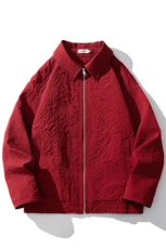 白底大码M-5XL夹克男情侣百搭外套男100%聚酯纤维JK8742P75控108，男装夹克，星座227-7