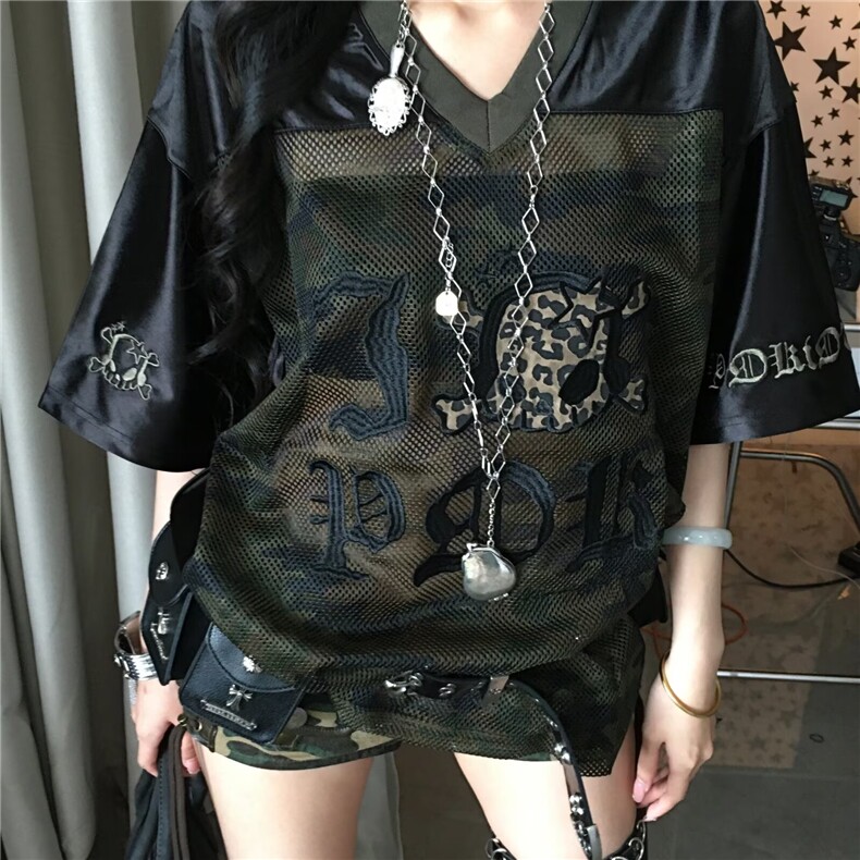 慵懒新款短袖t恤女休闲夏季美式辣妹正肩显瘦短款上衣ins,男装T恤,星座506A