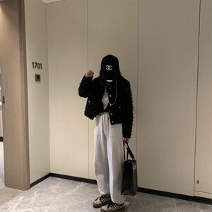 羽毛小香风开衫图片