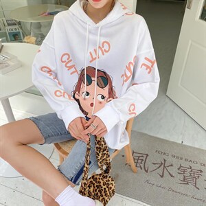 秋季满印小女孩卫衣图片