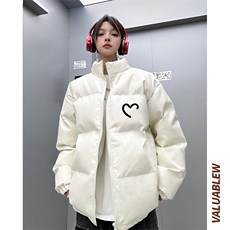 均可提供短视频高品质港风爱心PU皮加厚棉衣PM138-p110控148，男装棉衣，星座508（原C305）