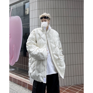 F105-P90 2024新款冬季韩版潮流棉衣男潮流百搭保暖棉服外套图片