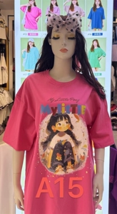 夏季新款卡通图案印花短袖T恤女休闲上衣图片