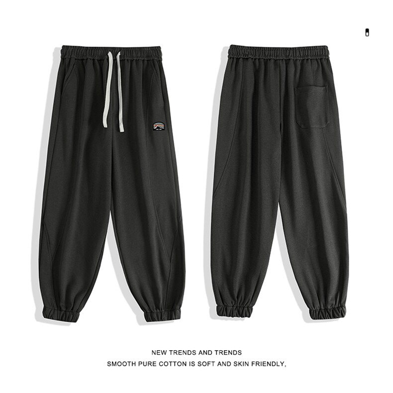 基础运动束脚卫裤男宽松百搭显瘦休闲裤-X1631特批45图片