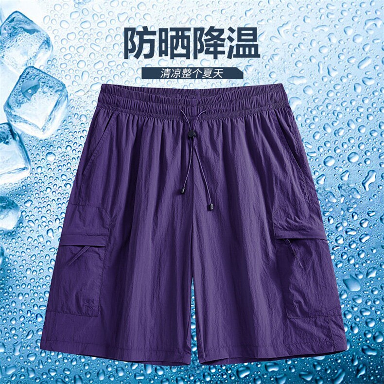 2025新款高街工装中裤速干运动男夏薄款伞兵短裤美式复古K688-P25,男装牛仔裤,星座1402-1